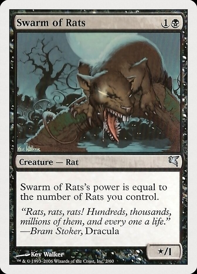 Swarm of Rats 2 - Hachette UK MTG card