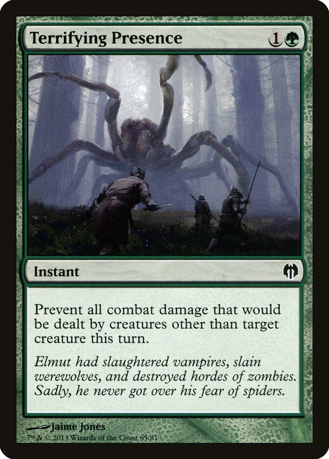 Terrifying Presence 65 - Duel Decks: Heroes vs. Monsters MTG card