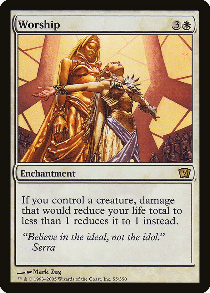 Worship 55★ - Ninth Edition MTG card