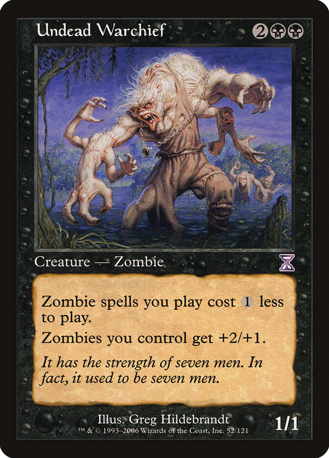 Undead Warchief 52 - Time Spiral Timeshifted MTG card