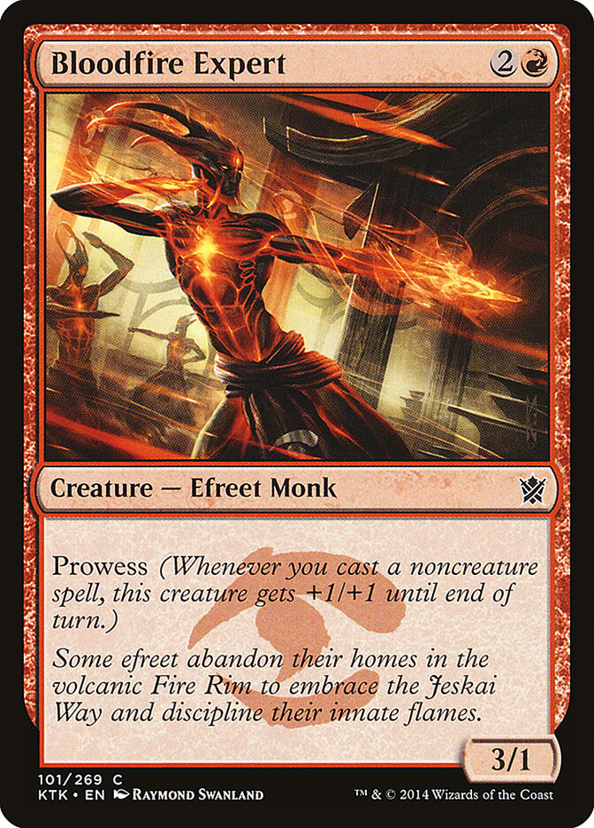 Bloodfire Expert 101 - Khans of Tarkir MTG card