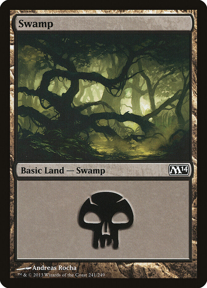 Swamp 241 - Magic 2014 MTG card