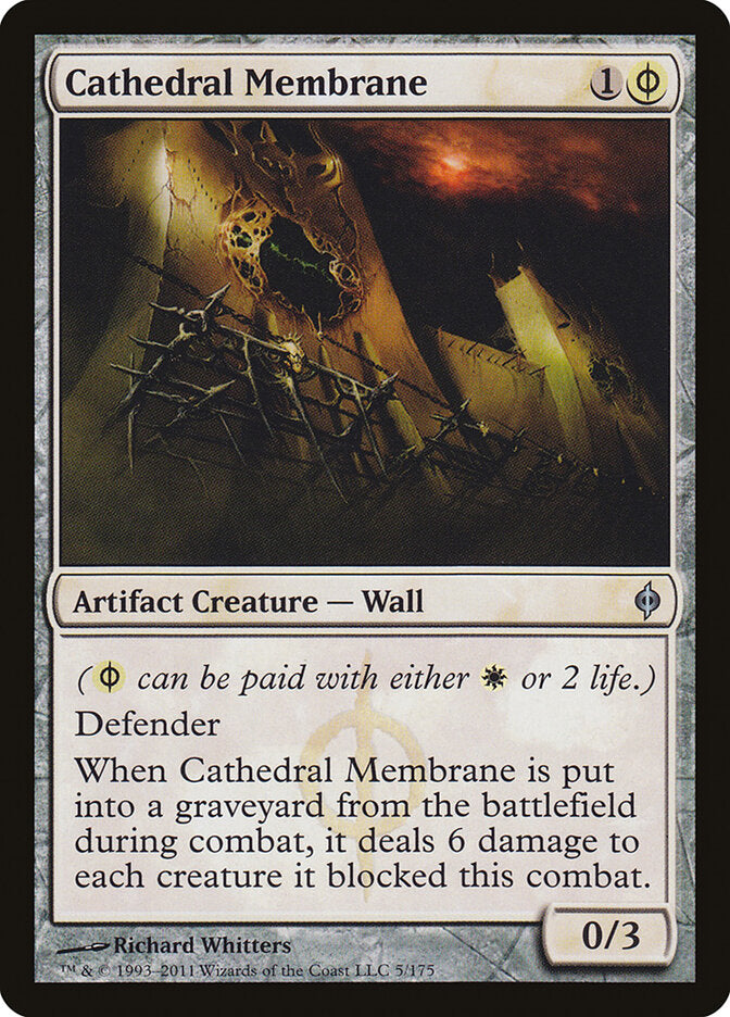Cathedral Membrane 5 - New Phyrexia MTG card
