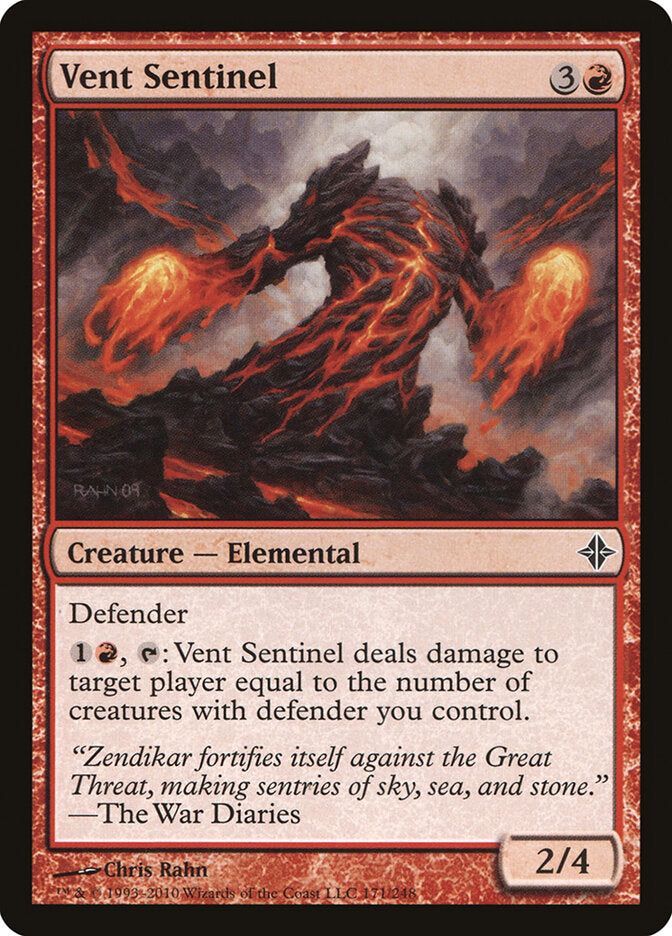 Vent Sentinel 171 - Rise of the Eldrazi MTG card
