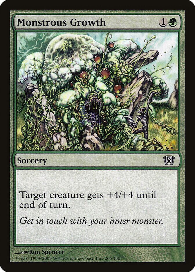 Monstrous Growth 266★ - Eighth Edition MTG card
