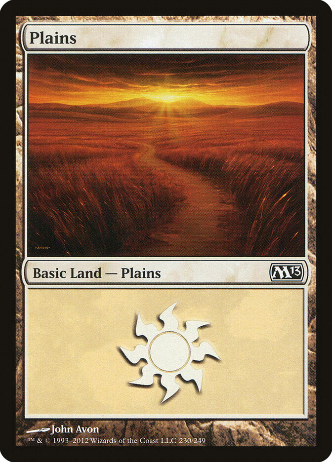 Plains 230 - Magic 2013 MTG card