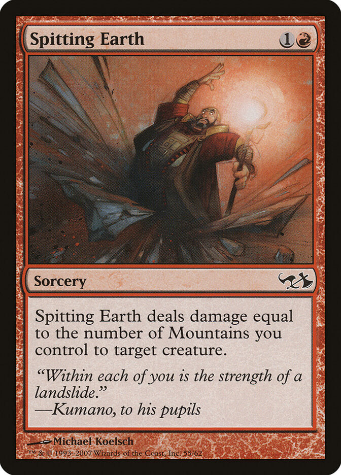 Spitting Earth 55 - Duel Decks: Elves vs. Goblins MTG card
