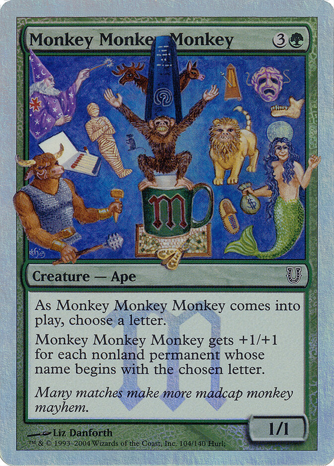 Monkey Monkey Monkey 104★ - Unhinged MTG card
