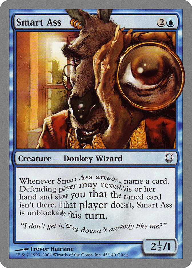 Smart Ass 45 - Unhinged MTG card