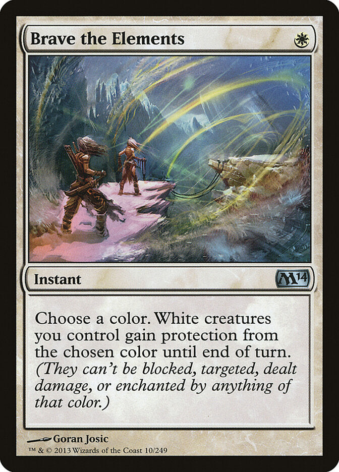 Brave the Elements 10 - Magic 2014 MTG card