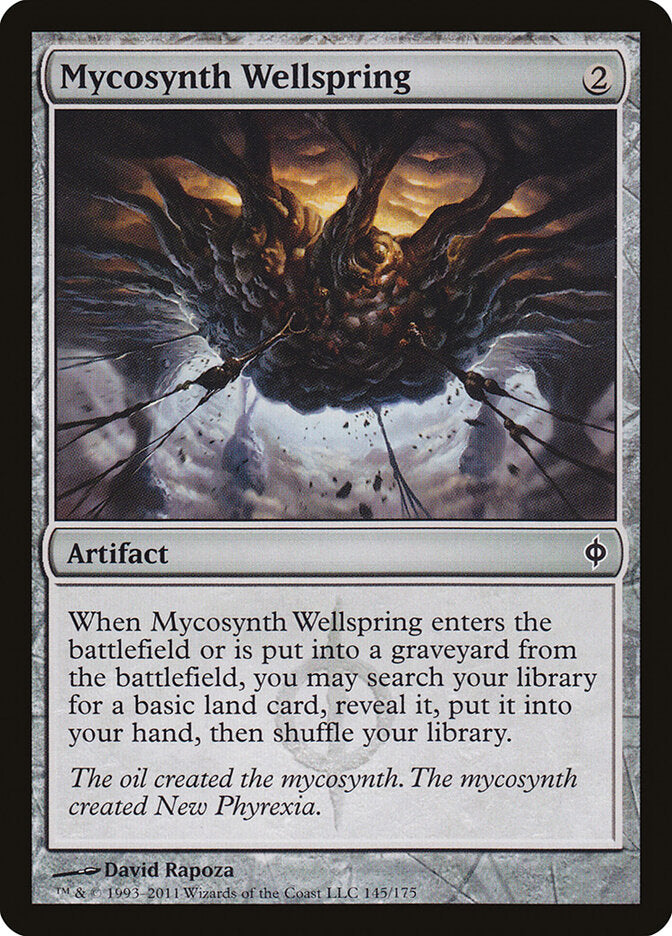 Mycosynth Wellspring 145 - New Phyrexia MTG card