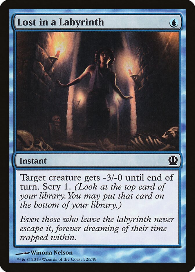 Lost in a Labyrinth 52 - Theros MTG card