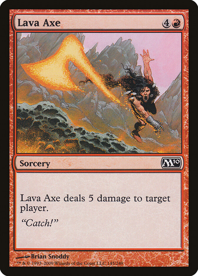 Lava Axe 145 - Magic 2010 MTG card