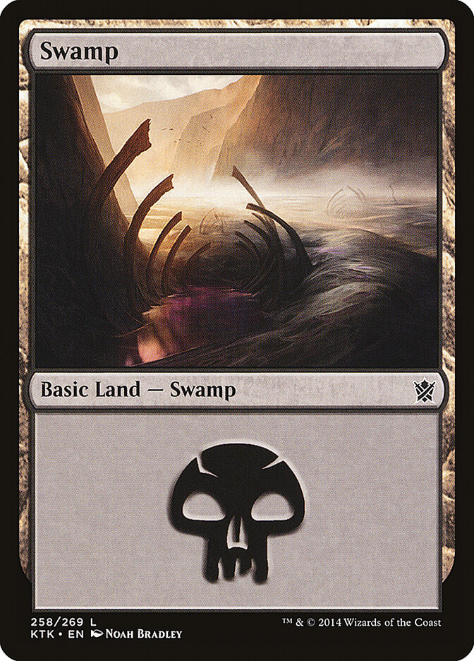 Swamp 258 - Khans of Tarkir MTG card