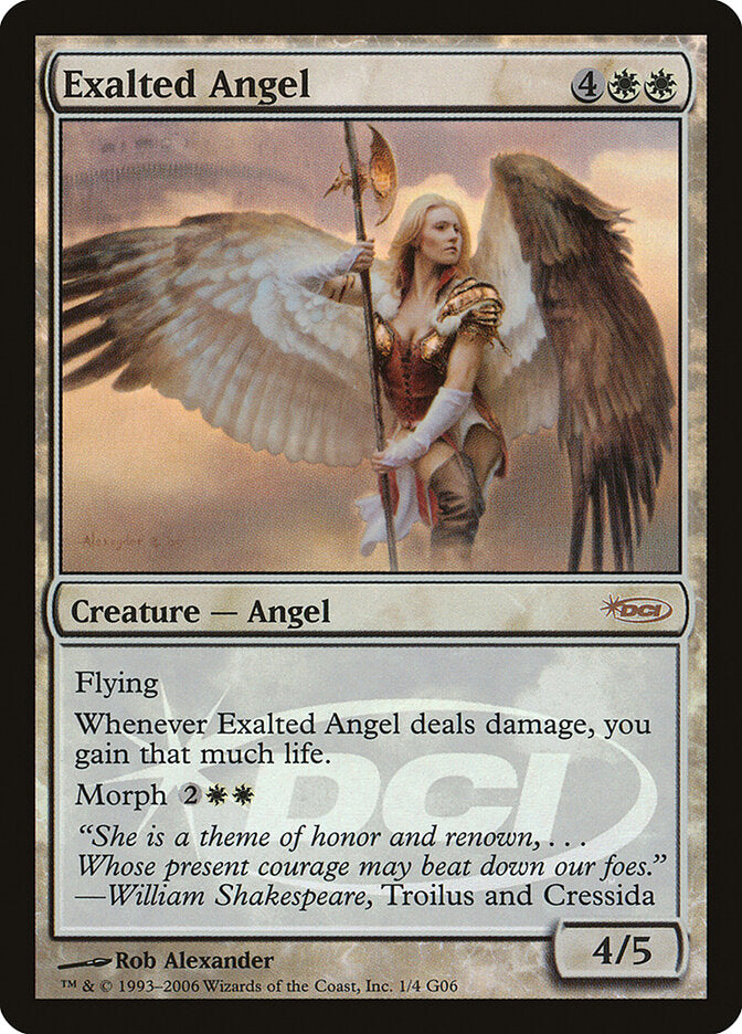 Exalted Angel 1 - Judge Gift Cards 2006 MTG card