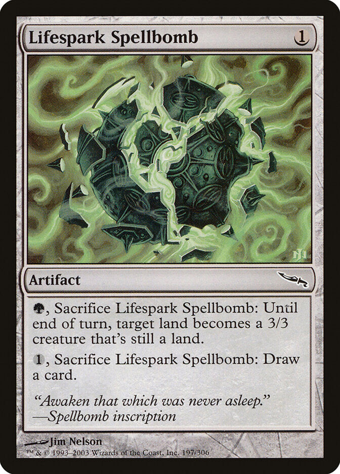 Lifespark Spellbomb 197 - Mirrodin MTG card