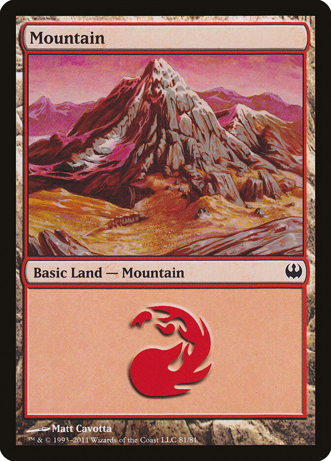 Mountain 81 - Duel Decks: Knights vs. Dragons MTG card