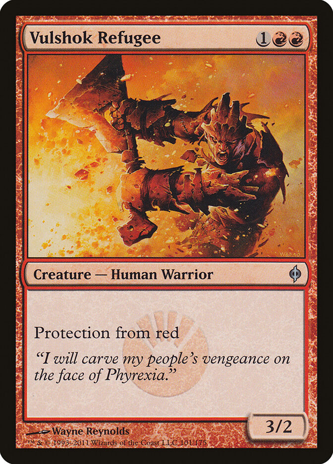 Vulshok Refugee 101 - New Phyrexia MTG card