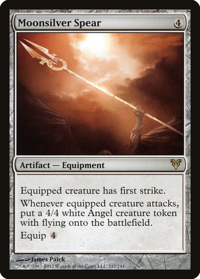 Moonsilver Spear 217 - Avacyn Restored MTG card