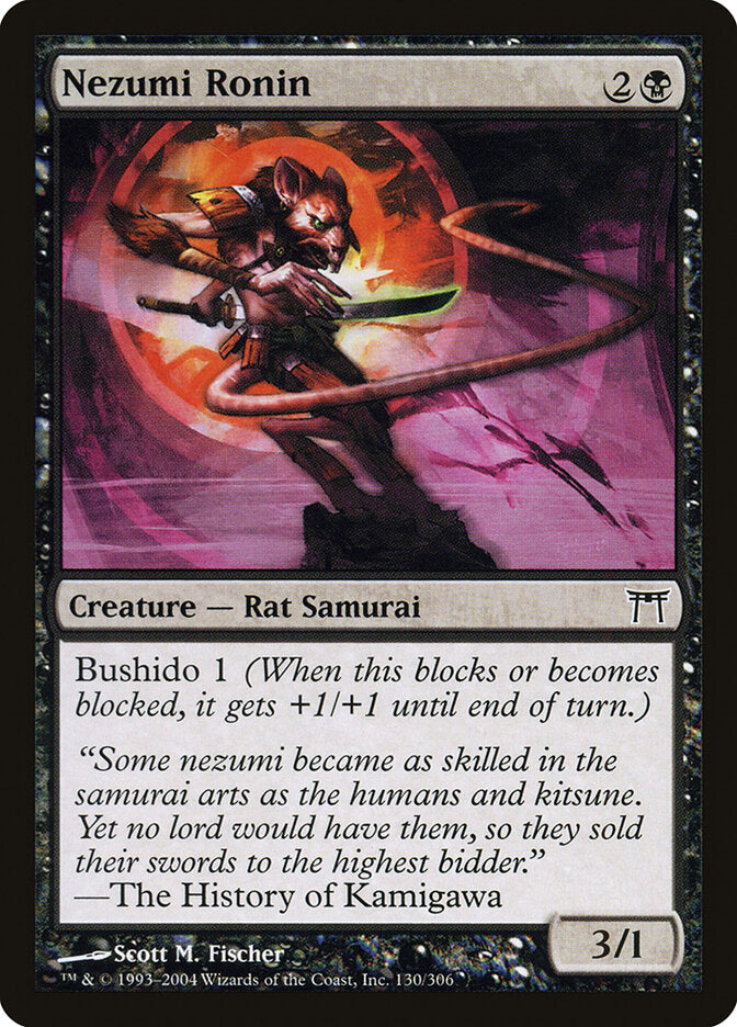 Nezumi Ronin 130 - Champions of Kamigawa MTG card