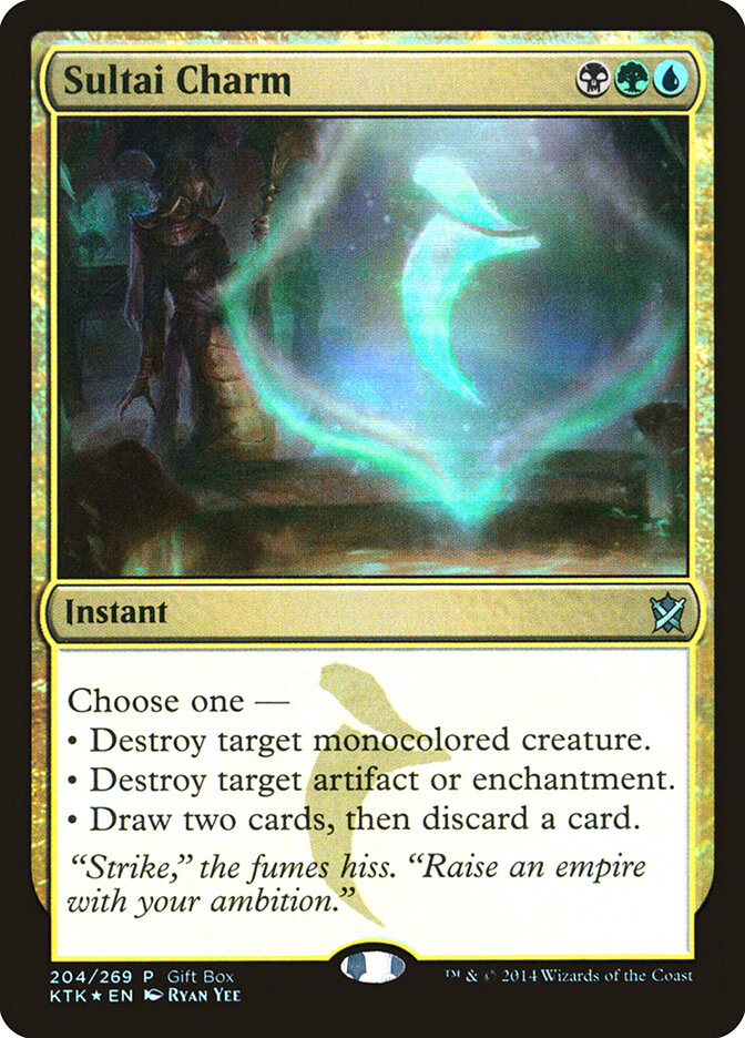Sultai Charm 204 - Khans of Tarkir Promos MTG card