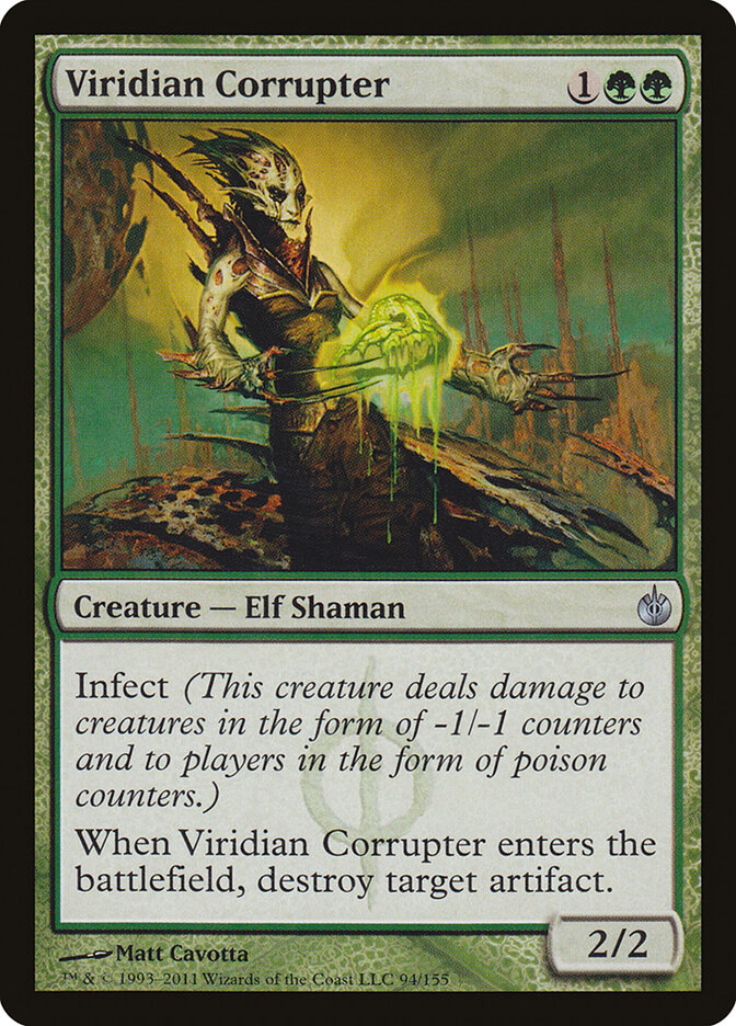 Viridian Corrupter 94 - Mirrodin Besieged MTG card