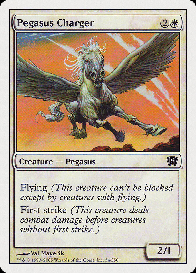 Pegasus Charger 34 - Ninth Edition MTG card