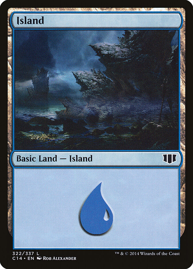 Island 322 - Commander 2014 MTG card