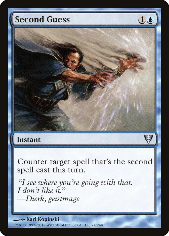 Second Guess 74 - Avacyn Restored MTG card