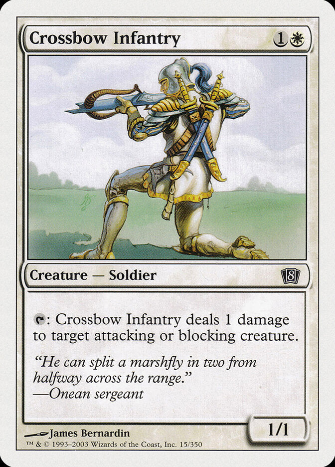 Crossbow Infantry 15 - Eighth Edition MTG card