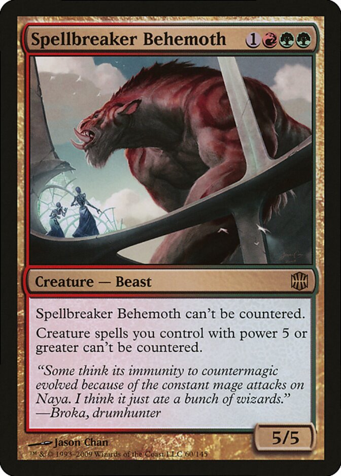 Spellbreaker Behemoth 60 - Magic Player Rewards 2009 MTG card