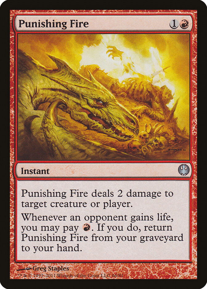 Punishing Fire 66 - Duel Decks: Knights vs. Dragons MTG card