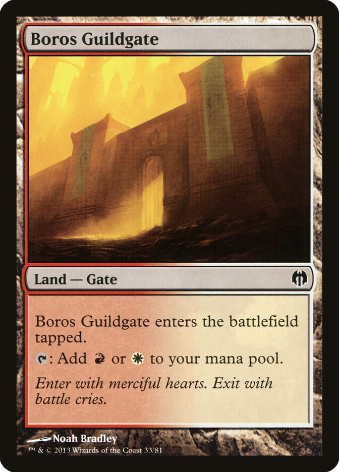 Boros Guildgate 33 - Duel Decks: Heroes vs. Monsters MTG card