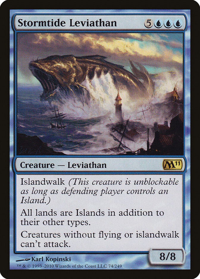 Stormtide Leviathan 74 - Magic 2011 MTG card