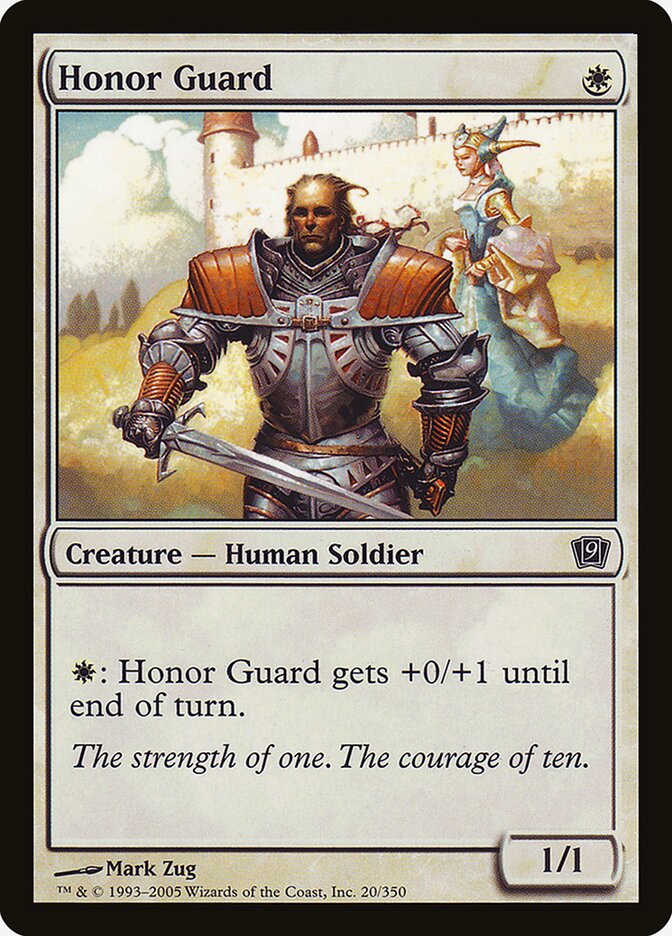 Honor Guard 20★ - Ninth Edition MTG card