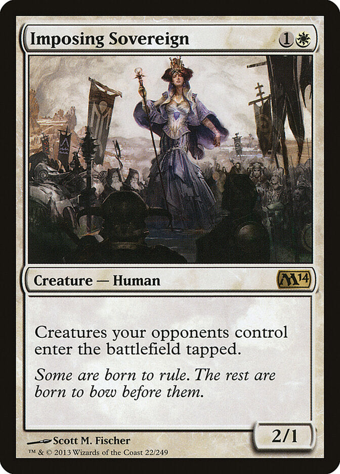 Imposing Sovereign 22 - Magic 2014 MTG card