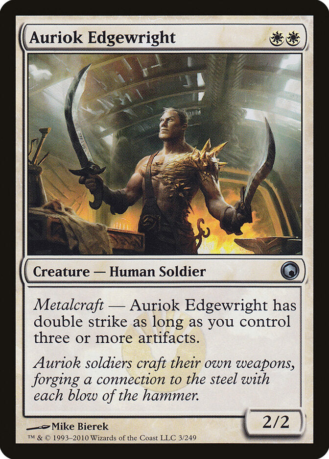 Auriok Edgewright 3 - Scars of Mirrodin MTG card
