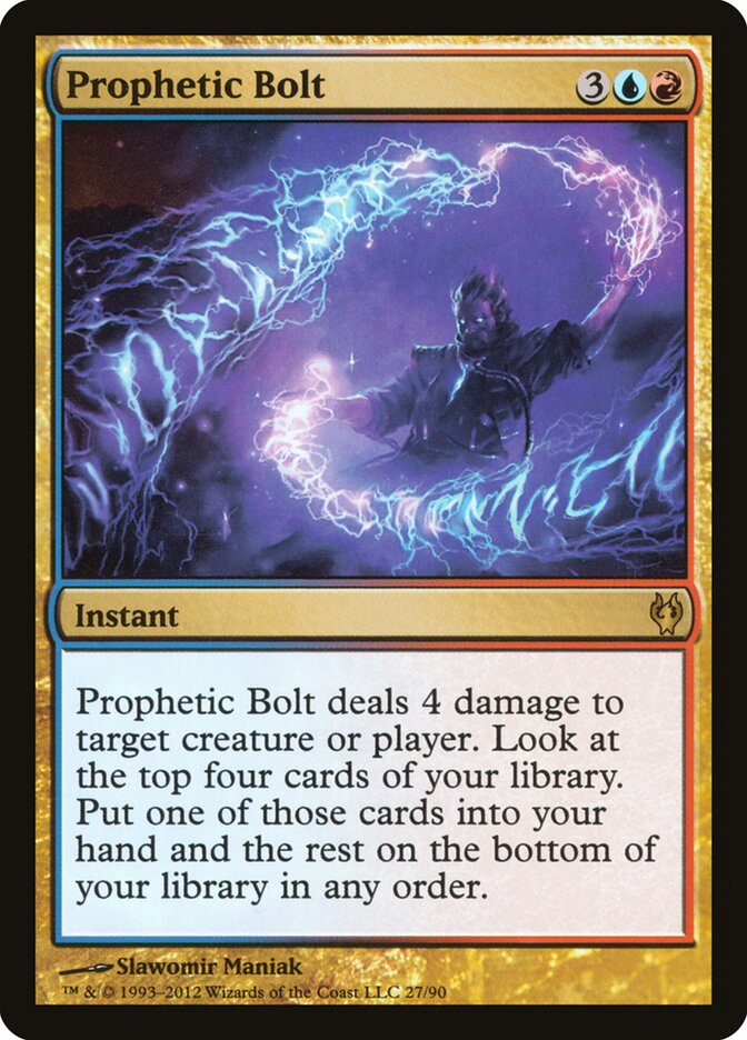 Prophetic Bolt 27 - Duel Decks: Izzet vs. Golgari MTG card