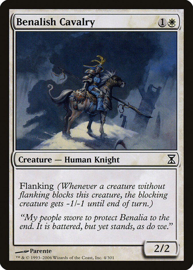 Benalish Cavalry 4 - Time Spiral MTG card