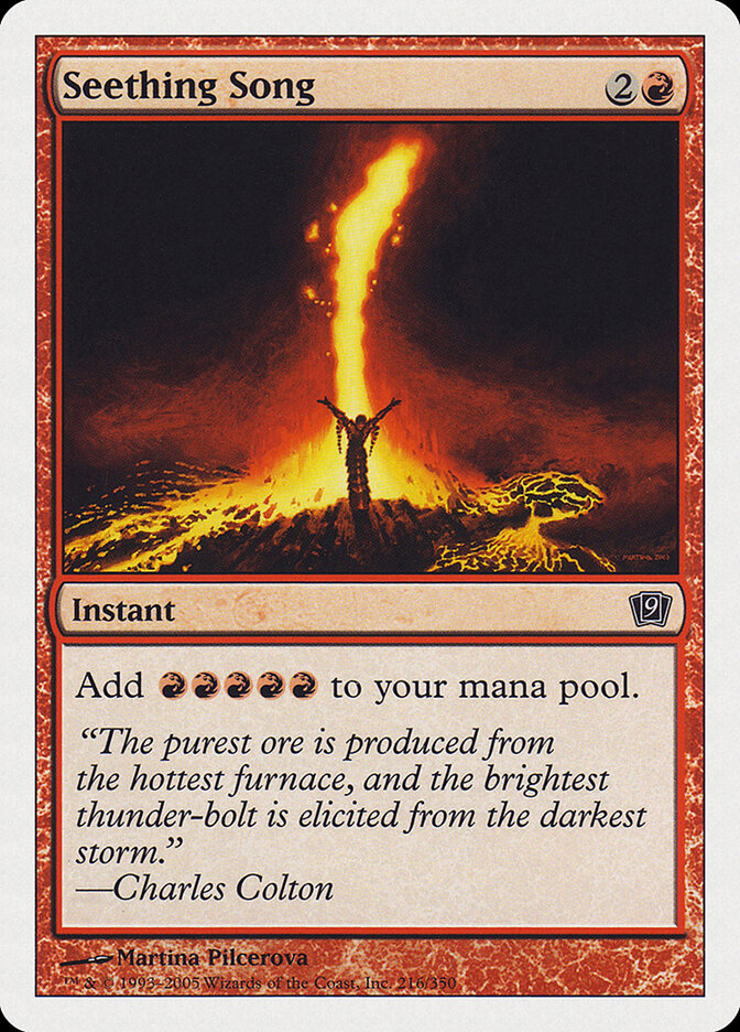 Seething Song 216 - Ninth Edition MTG card