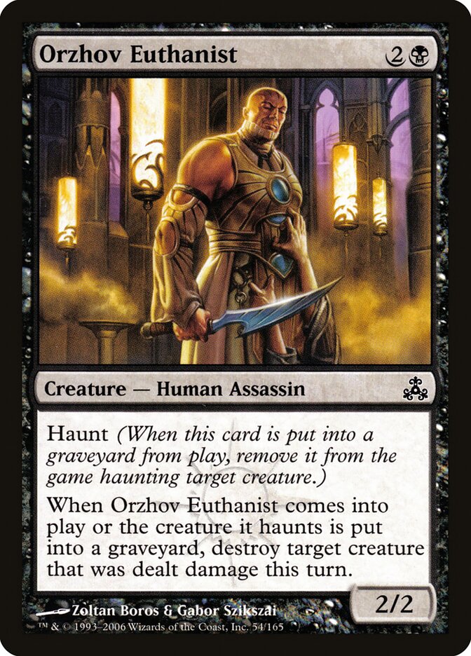 Orzhov Euthanist 54 - Guildpact MTG card