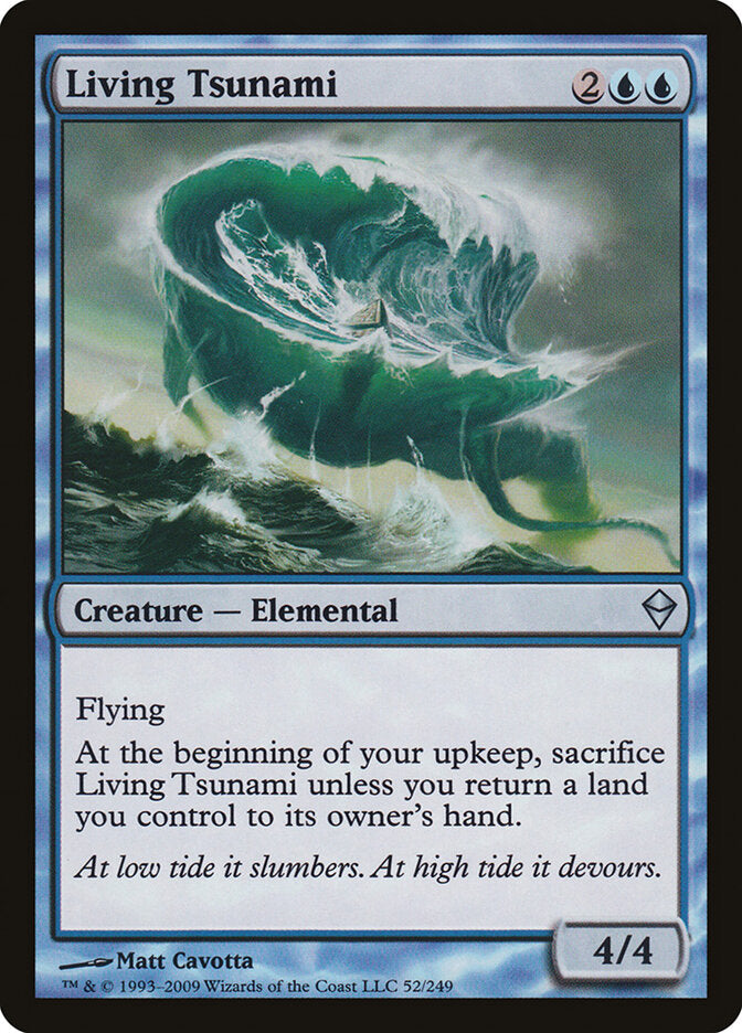 Living Tsunami 52 - Zendikar MTG card