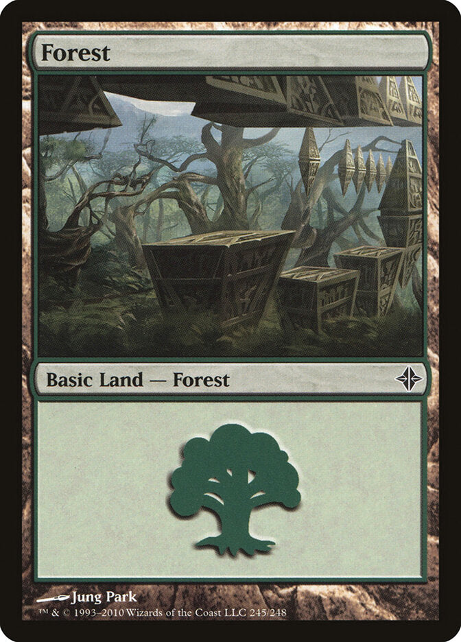 Forest 245 - Rise of the Eldrazi MTG card