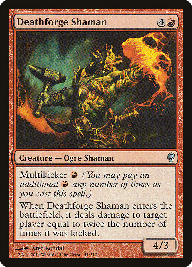 Deathforge Shaman 141 - Conspiracy MTG card