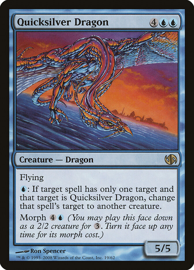 Quicksilver Dragon 19 - Duel Decks: Jace vs. Chandra MTG card
