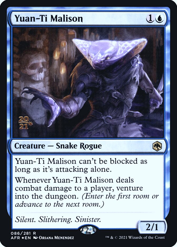 Yuan-Ti Malison 86s - Adventures in the Forgotten Realms Promos MTG card