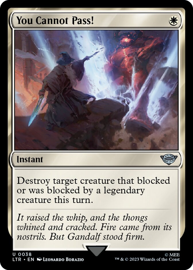 You Cannot Pass! 38 - The Lord of the Rings: Tales of Middle-earth MTG card