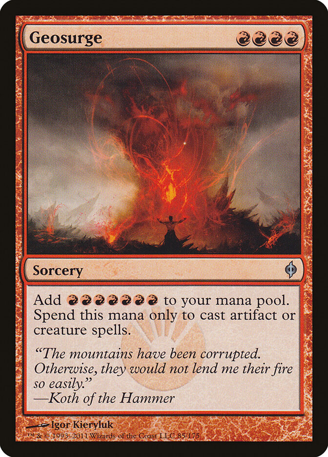 Geosurge 85 - New Phyrexia MTG card