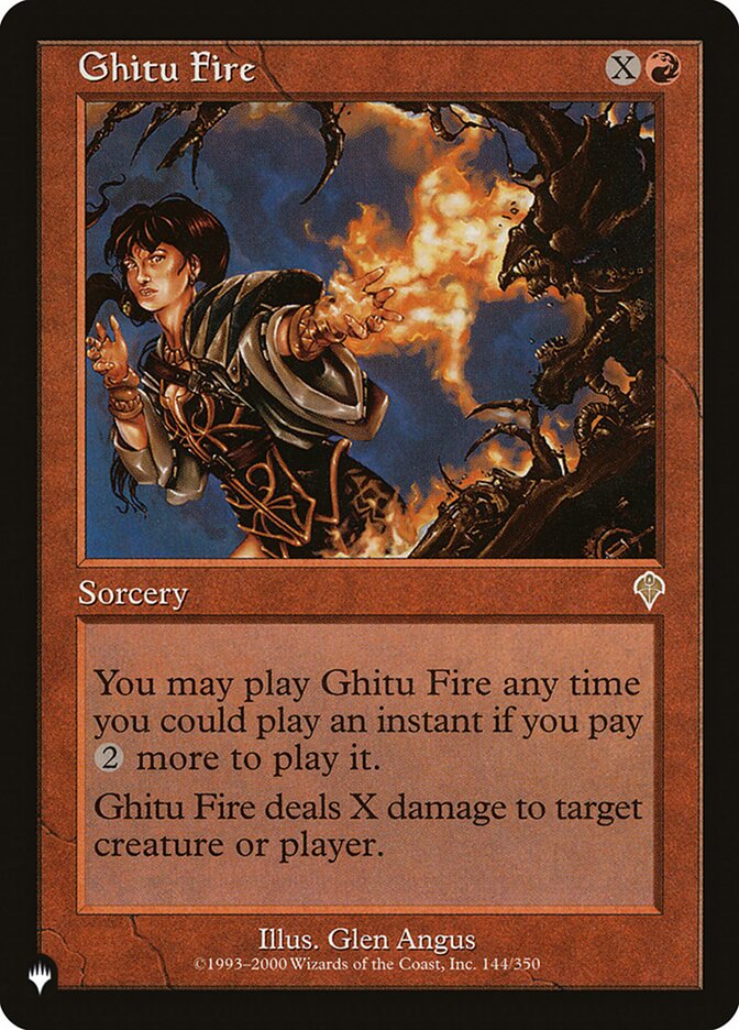Ghitu Fire INV-144 - The List MTG card