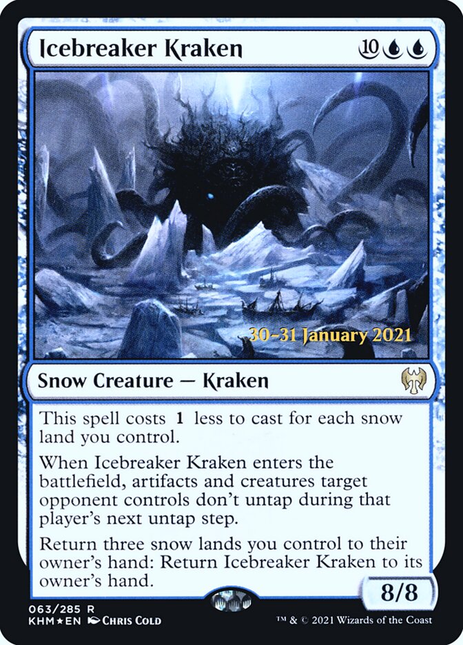 Icebreaker Kraken 63s - Kaldheim Promos MTG card